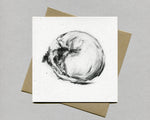 "Curled up" Terrier Fine art card