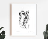 Chihuahua Sketch Print