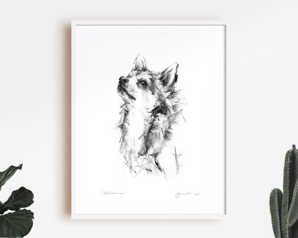 Chihuahua Sketch Print