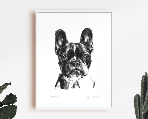 French Bulldog Sketch Print