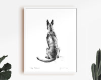 Malinois Sketch Print