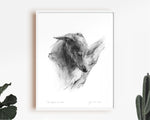 "The Softest Slumber" Whippet Sketch Print