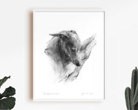 "The Softest Slumber" Whippet Sketch Print