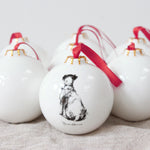 Back Jack Terrier Christmas Bauble