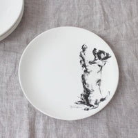Side plates - charcoal sketches