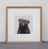 10. Black Pug Limited Edition Print