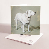 Standing Jack Russell Terrier Fine art card