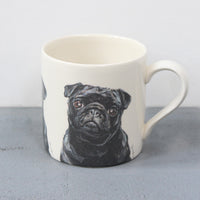 Black Pug Mug