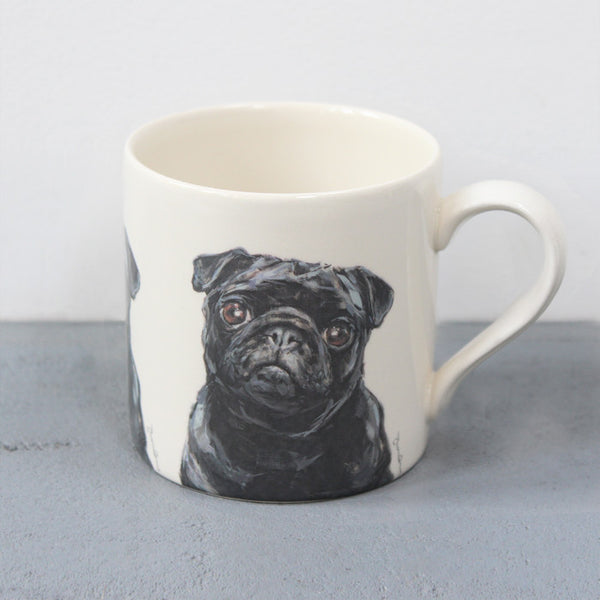 Black Pug Mug