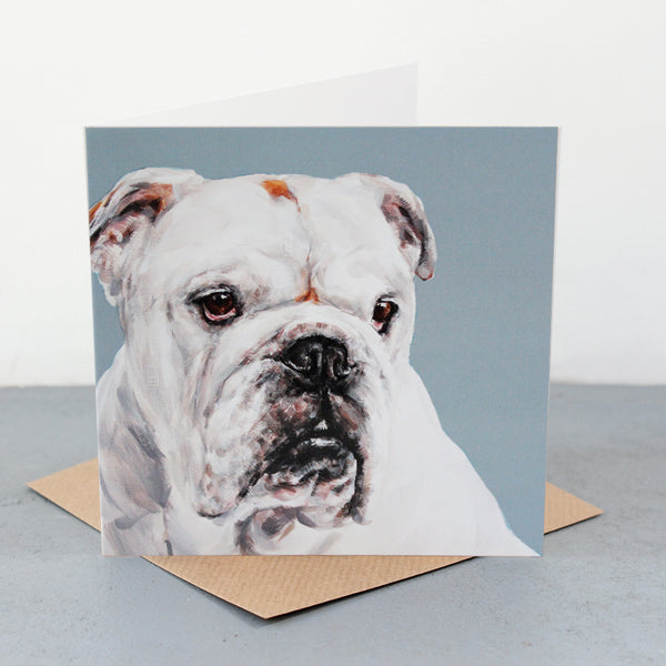 Bulldog Fine art card
