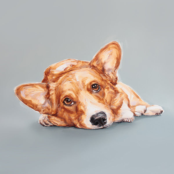 Corgi painting best sale
