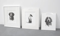 Sitting Cocker Spaniel Sketch Print