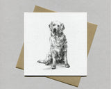 Golden Retriever Fine art card