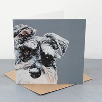 Schnauzer Greetings Card