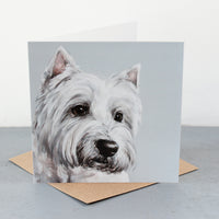 Westie Fine art card