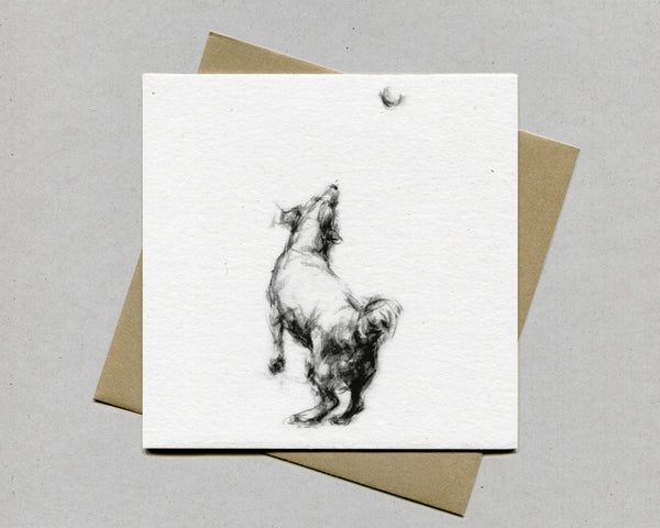 "Jumping Jack" Terrier Fine art card
