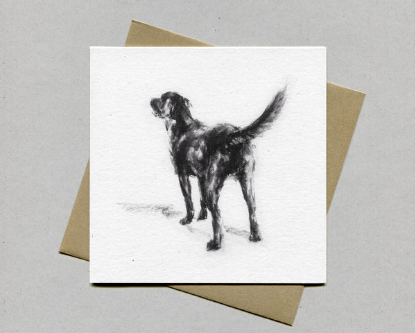 Labrador Standing Fine art card