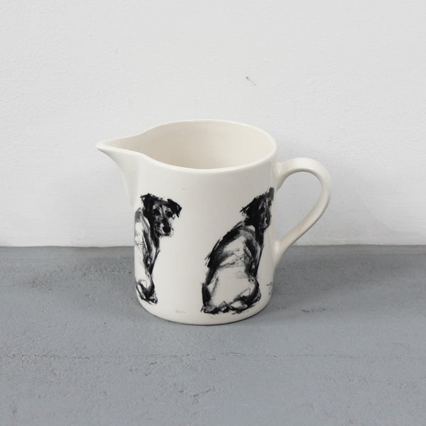 Small Terrier Looking Back Jug