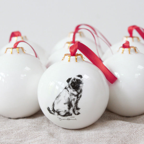 "Pug" Christmas Bauble