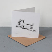 "Running" Terrier Fine art card