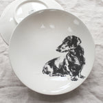 Sitting Dachshund - Large Bowl
