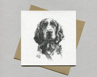 Springer portrait Fine art card