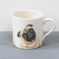 Tan Pug Mug