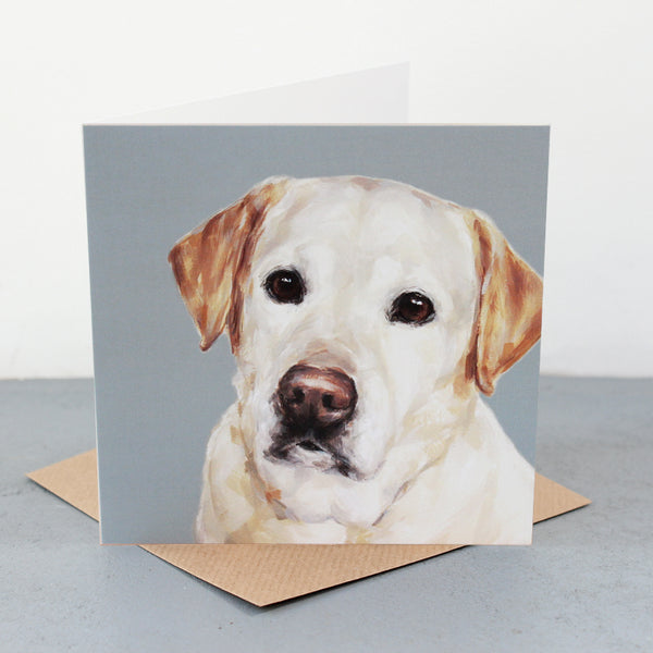 Yellow Labrador Fine art card